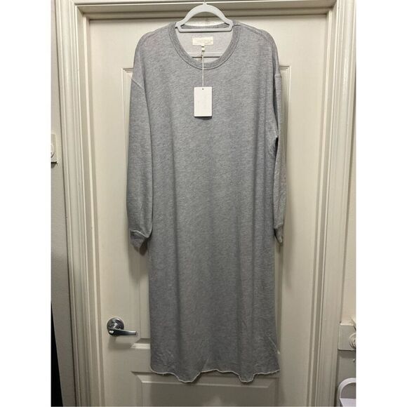 NWT The GREAT Sweatshirt Sleep Dress (Size 3) in Light Grey - Picture 5 of 7